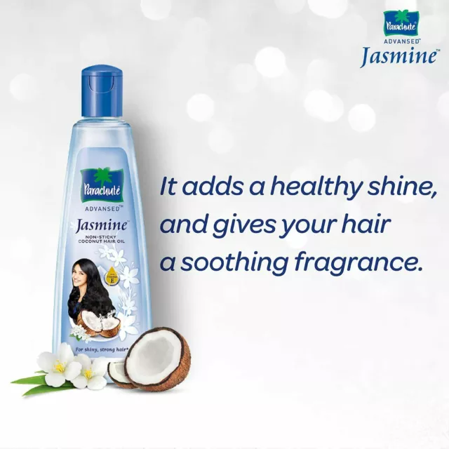 Aceite para el cabello no pegajoso de coco perfumado de jazmín avanzado de...