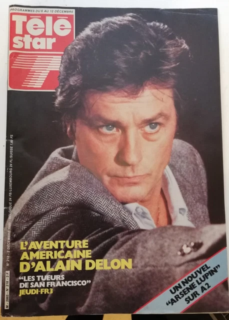 TÉLÉ STAR NO 218 du 6 au 12 Décembre 1980- ALAIN DELON + ANNIE CORDY. + VARTAN