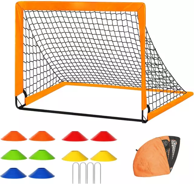 Soccer Goal Set - Easy Assembly Pop up Soccer Goal for Backyard Play Soccer N...