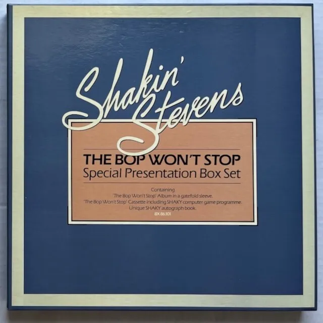 SHAKIN' STEVENS The Bop Won't Stop 1983 UK Limited LP Box Set + Cassette + MORE