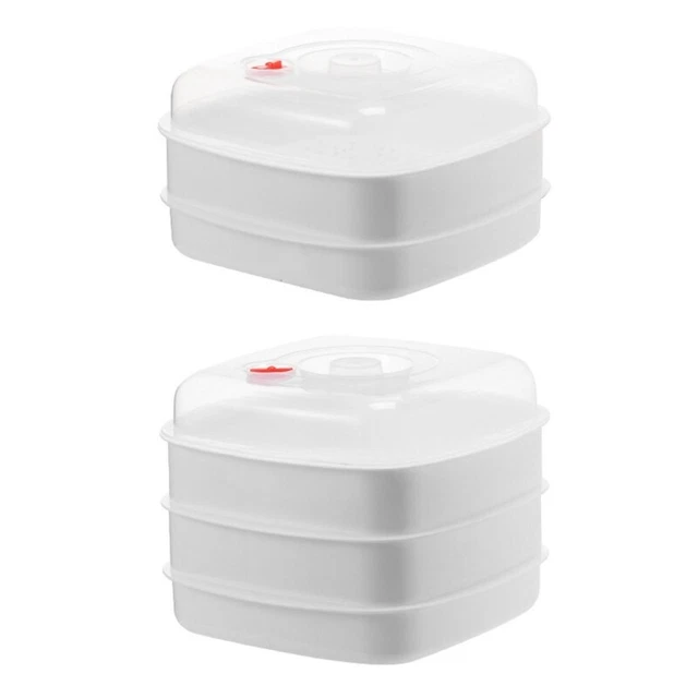 Microwave Steamer Cooker Microwave Food Cooking Container Household Buns Steamed
