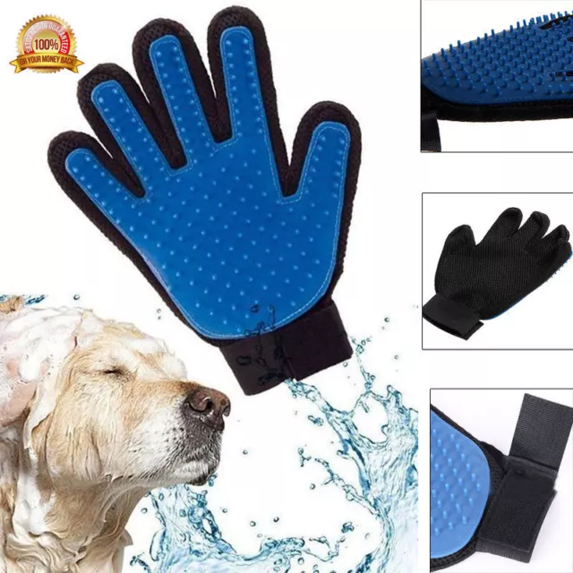 Pet Cat Dog Grooming Bath Magic Glove Hair Massage Mitt Fur Cleaning Comb Brush 3
