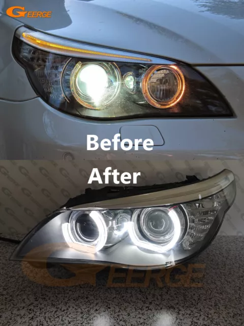 Sinolyn Angel Eyes LED For BMW X5 E70/E53 Xenon Headlight Light