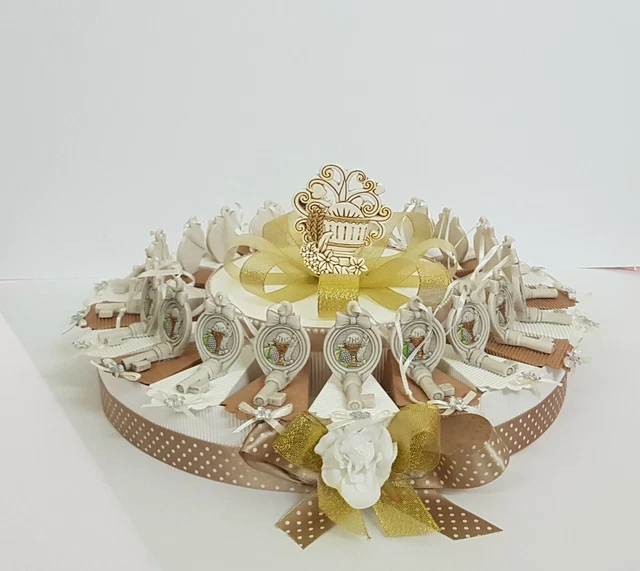 Torta bomboniere comunione maschio pendente bimbo in preghiera