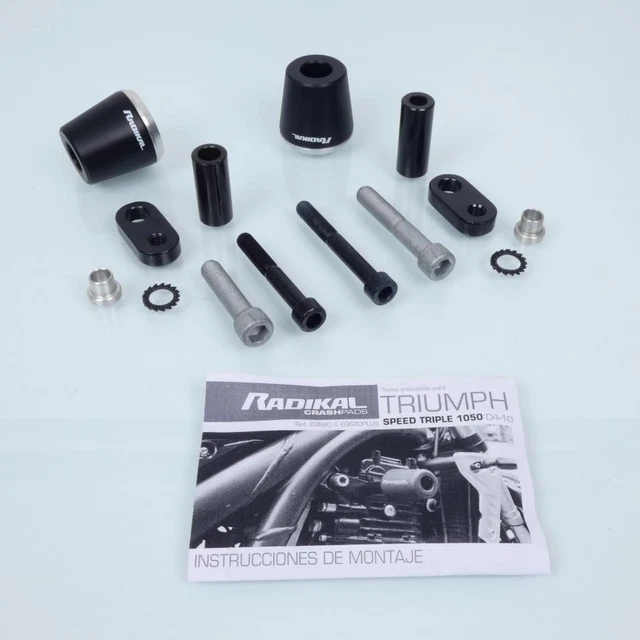 Tamponi Para Carter Radikal per Motocicletta Triumph 955 Speed Tripla 2004 2010