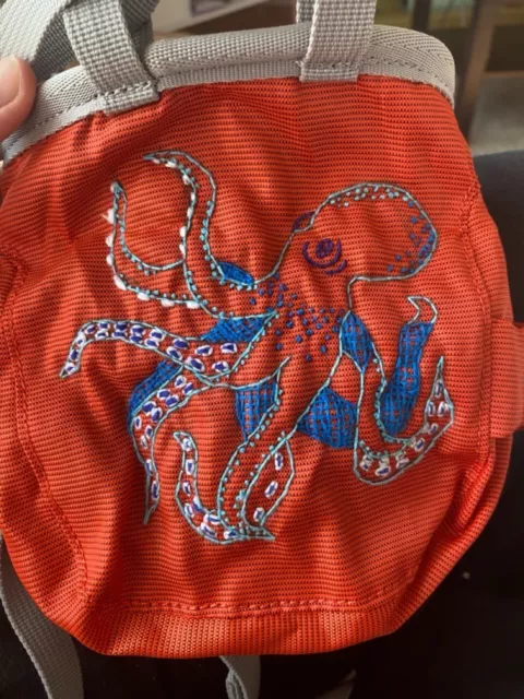 Customised Petzl Chalk Bag, Octopus Hand Embroidery