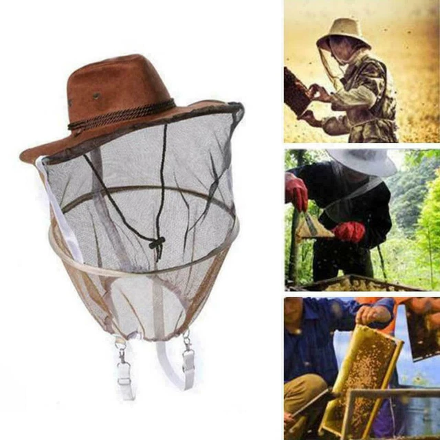 Beekeeping Beekeepers Cowboy Hat Mosquito Bee Insect Veil C6E9 Net Head M8X3