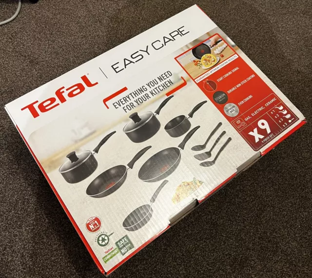 Tefal A762S944 Easycare 9 Piece Cookware Set