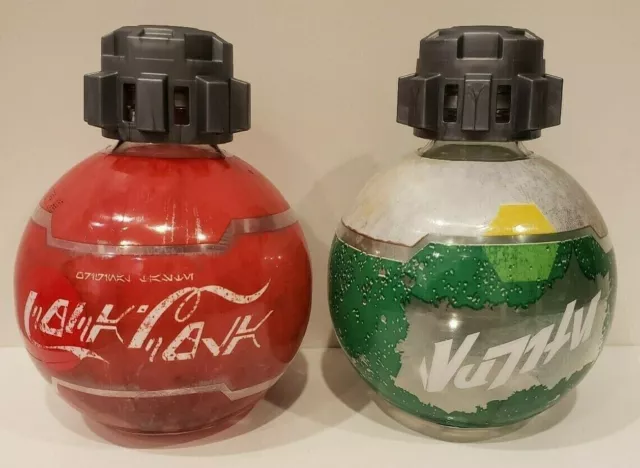 2 Disney Star Wars Galaxys Edge Coca-Cola Sprite Bottle Empty Thermal Detonator