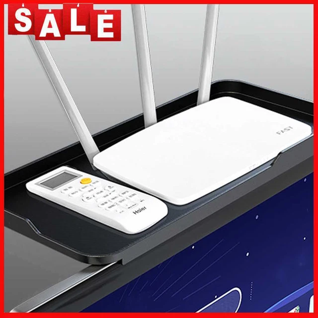 Router-Organizador-Rack Punch-Free TV Media Box Router-Estante-Organizador (Negro)