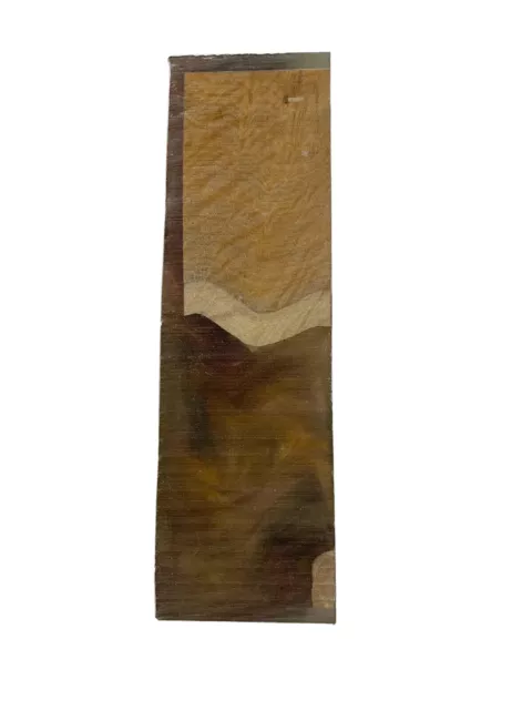 PREMIUM STABILIZED BROWN MALLEE HYBRID BURL KNIFE BLANKS #515 By EWZ 1.5 X 1 X 5 3