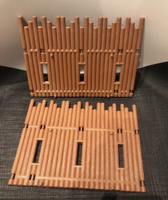 Ensemble Playmobil Western Fort - Plaque De Quartier Général Avec Accessoires