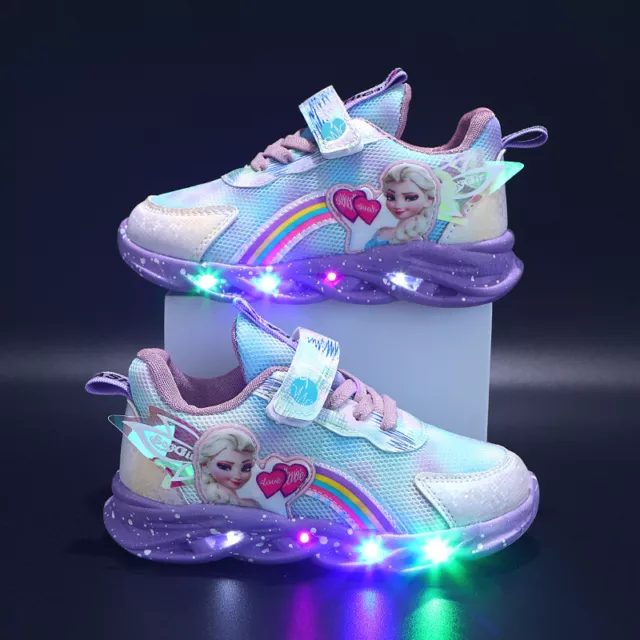 New Kinder LED leuchtende Schuhe Sneakers Blinkende Mädchen Licht Up Turnschuhe