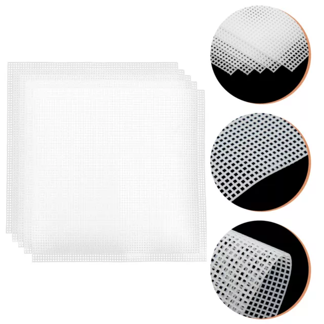 5 Pcs Plastic Mesh for Bag Sewing DIY Material Woven Sheet Bags