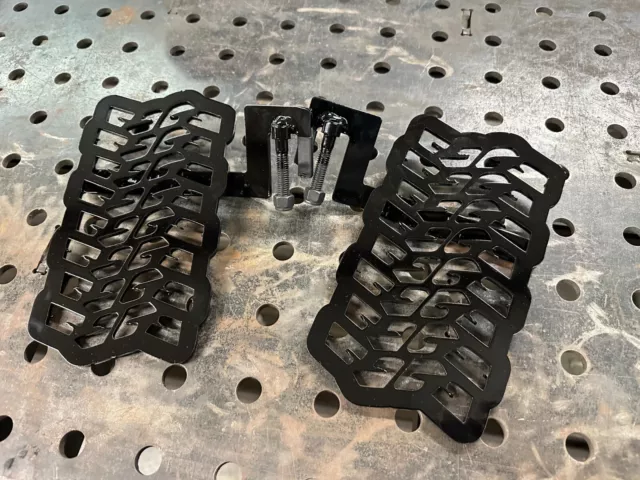 Sporthfish Black Front Foot Pegs For Jeep Wrangler JK (2007-2018) - No