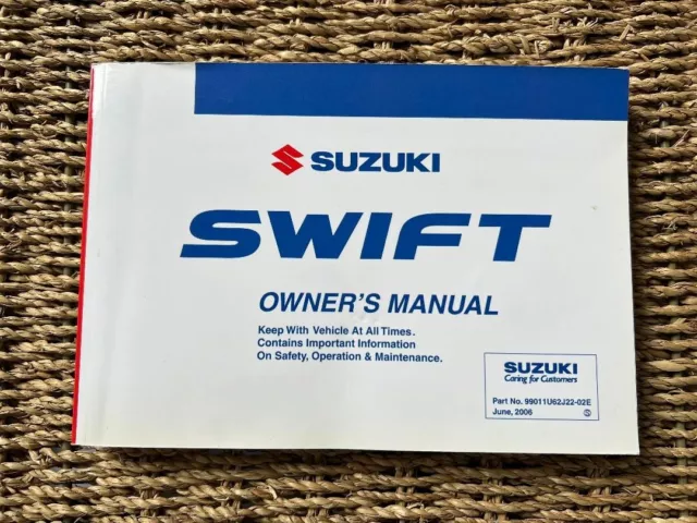 Suzuki Swift Owners Handbook/Manual 05-10