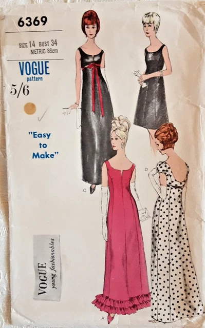 how to make your own evening dress Vogue 8631: 1950s Uncut Misses Evening Gown Vintage Sewing Pattern –  Vintage4me2