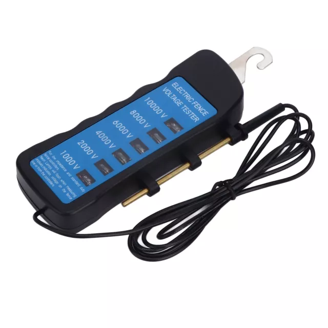Electric Fence Tester Voltage Meter 10000V Waterproof Tool W/6X Light For SL