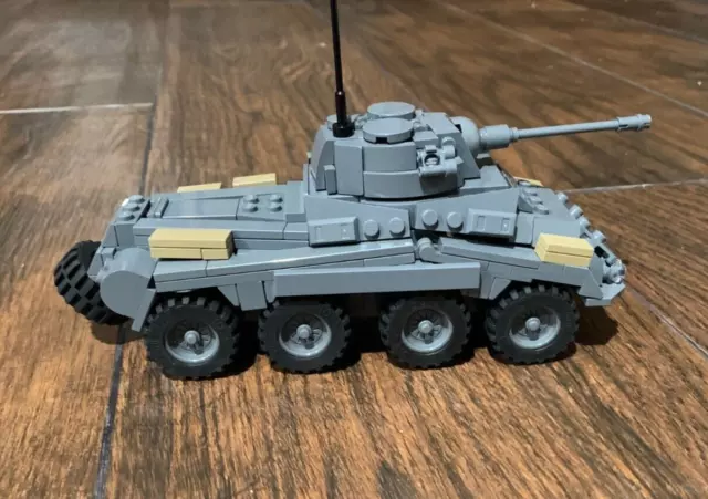 LEGO WWII Sd.Kfz. 234 Puma dark stone grey, German WW2 Custom MOC