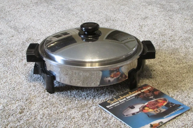 SALADMASTER 7256 Large 12" Oil Filled Electric Skillet Fry Pan - Nice! SALADMASTER 7256 Large 12" Oil Filled Electric Skillet Fry Pan - Nice!