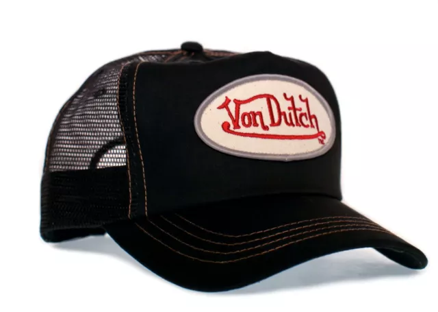 Men's Von Dutch Kustom Made Originals Trucker Mesh Adjustable Cotton Dad  Hat 