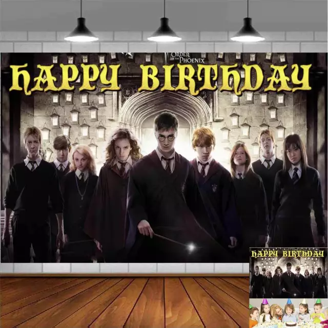 Harry Potter Birthday party supplies backdrop Banners wall decoration  6x3.6feet
