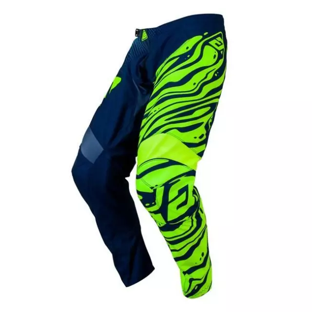 Answer Syncron Débit MX Course Jeune Motocross Pantalon - Noir/Bleu / Jaune 2