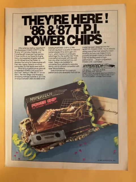 1988 Hypertech High Performance  Print Ad Original  VTG 88-2