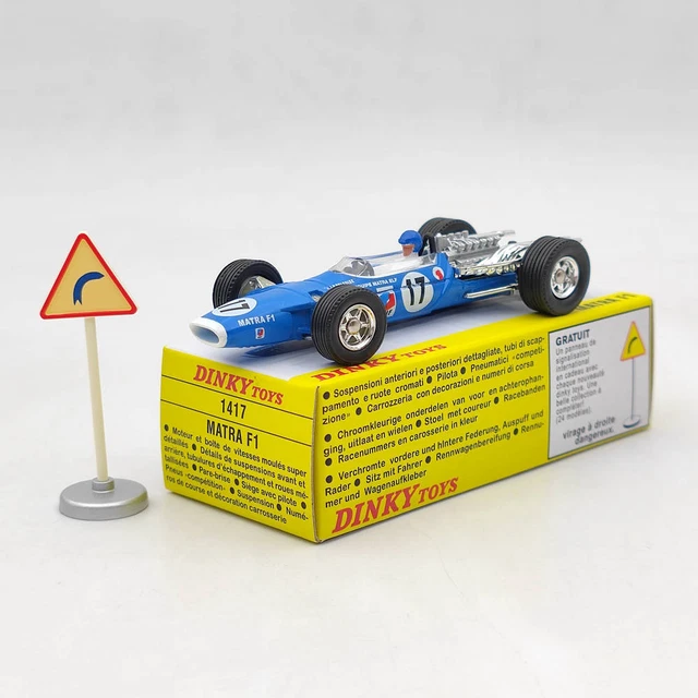 Atlas 1:43 Dinky Toys 1417 MATRA F1 DUNLOP Alloy car #17 Diecast Models