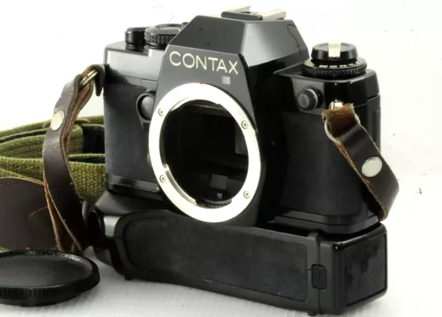 Near MINT Contax 139 Quartz 35mm SLR Film Camera Body w/motor drive From Japan