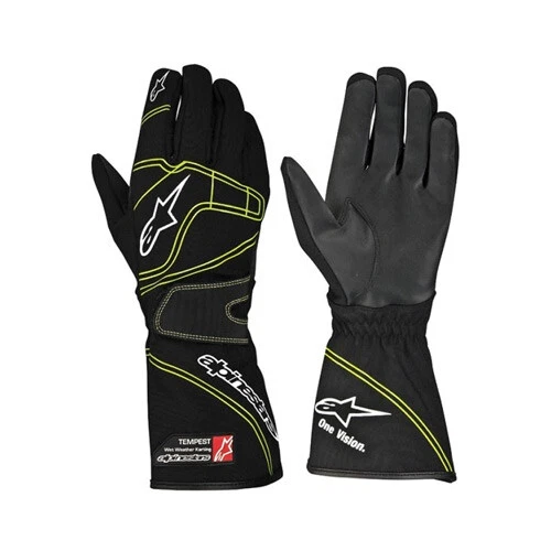 Guanti Alpinestars Kart Tempest Gloves Nero-Giallo tutte le TAGLIE