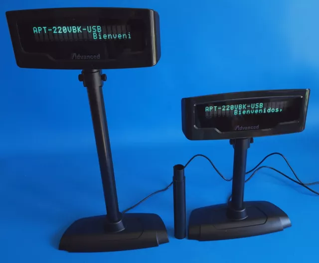Advanced POS Technology APT-220VBK-USB - POS Adjustable Pole Kit LCD Display