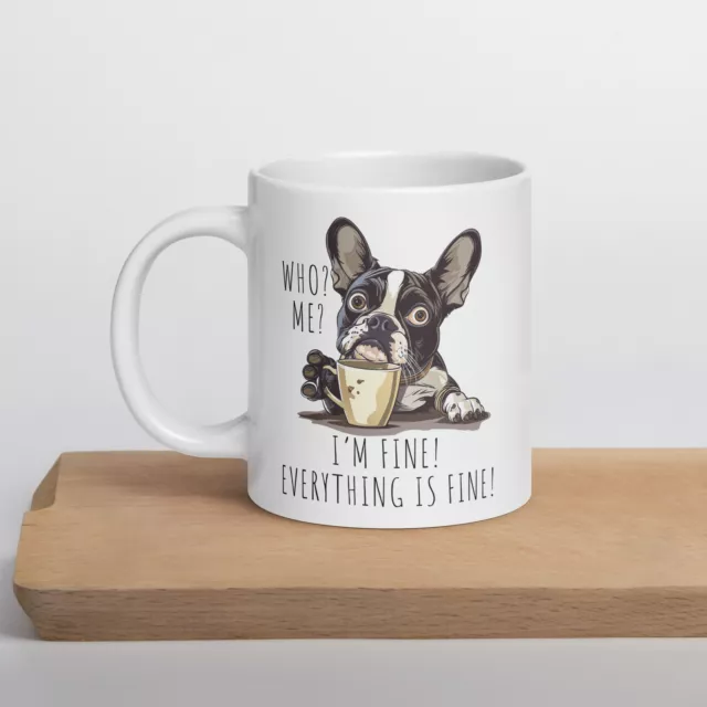 Coffee Cup Boston Terrier Dog Sleep Depraved Design Mug Tea Office Funny Gift