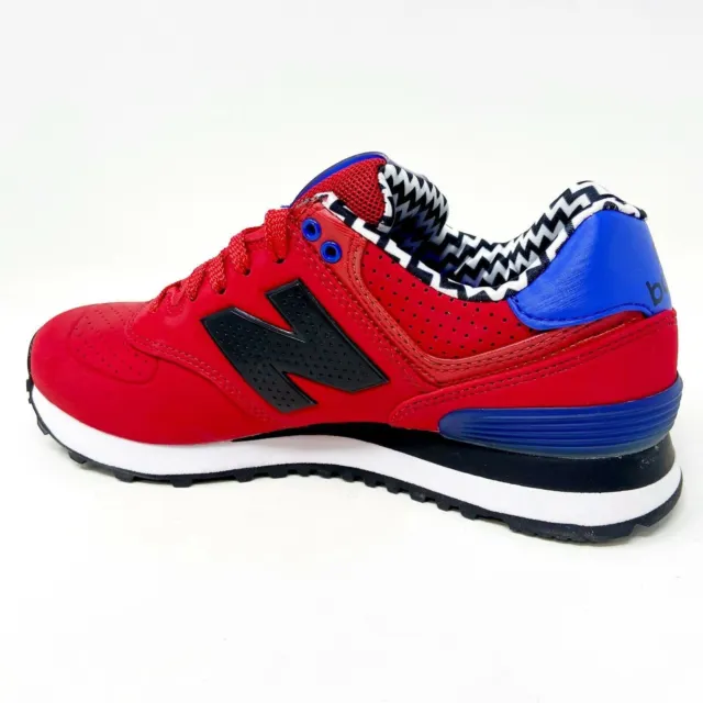 New Balance 574 Classic Paint Chip Red Blue Womens Running Shoes WL574ACC 3