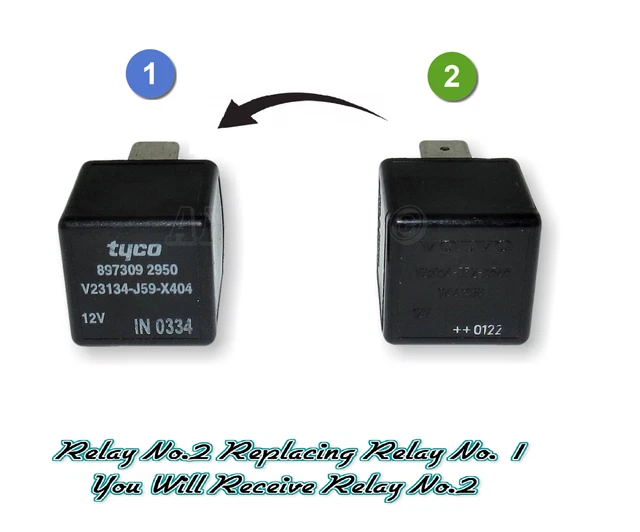 89-Vauxhall Opel 90-10 Bomba De Combustible 4-Pin Negro Relé - Foto 7