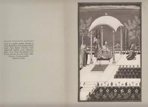 Publicité ancienne fac-similé Deccani painting to the indian musical palais