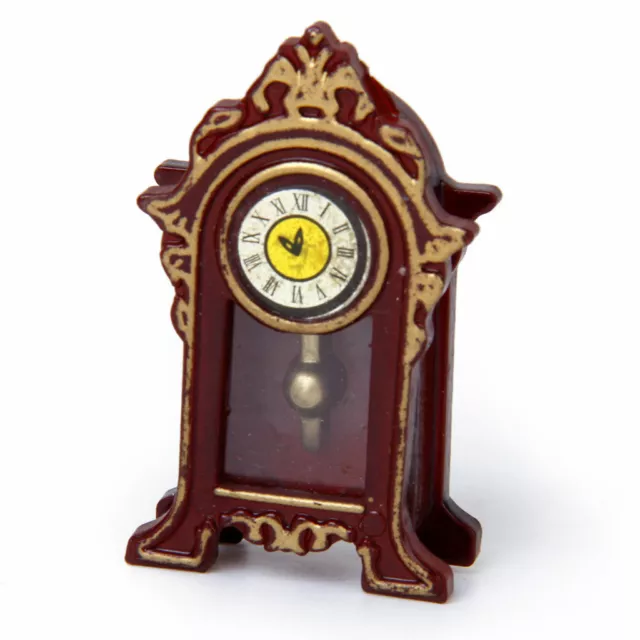 Vintage Dollhouse Miniature 1:12 Classical Antique Furniture Mantle Table Clock