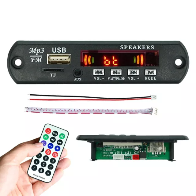 Wireless Bluetooth Decoder Board MP3 Player Car Audio USB TF FM Radio Module