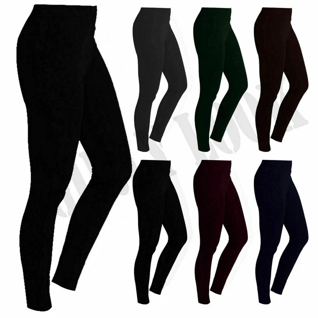 Donna New Look Lunghezza Intera Yoga Leggings Elasticizzato Nero Misura 8-14