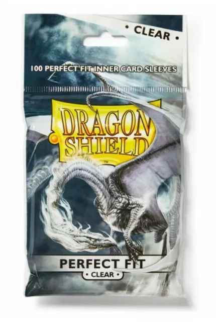 Perfect Fit Sleeves Dragon Shield Kartenhüllen Clear Durchsichtig 100 Hüllen MTG