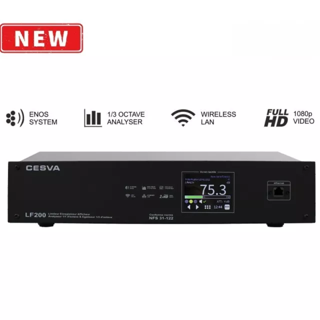 Limiteur de Niveaux Sonores CESVA LF200 Enos (sans ecran HDMI)