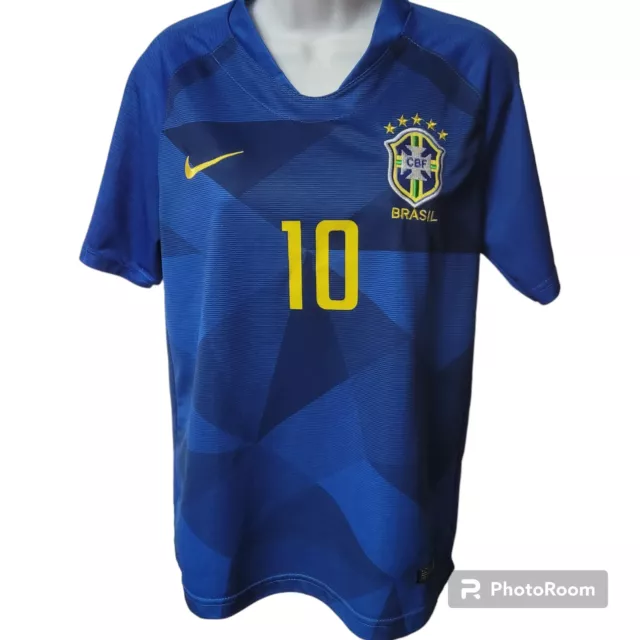 BRAZIL SOCCER JERSEY. Away. Blue Jersey. Neymar # 10. Adult Sizes. Not  Branded $34.00 - PicClick