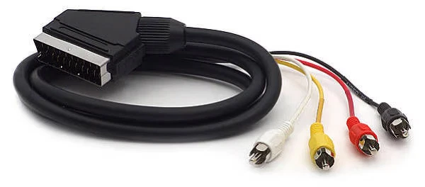 BestPlug Câble Adaptateur Péritel 1 Mâle Vers 3 x Rouge Blanc Jaune