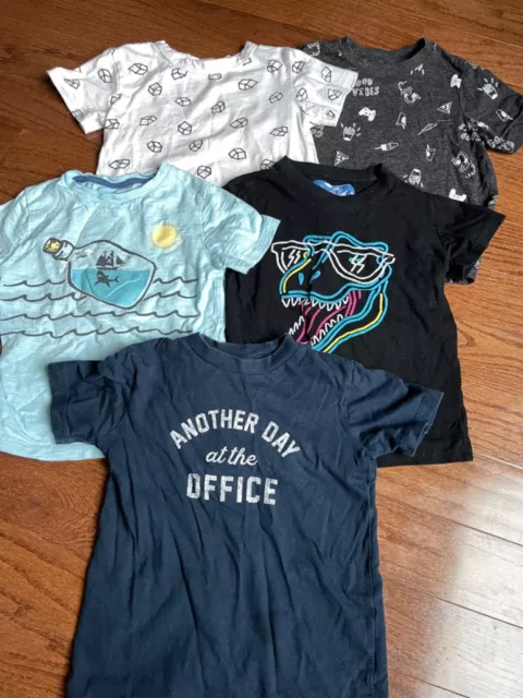 Preowned lot of tshirts Boys Size 4-5 Summer Short Sleeve Tucker tate gap stem