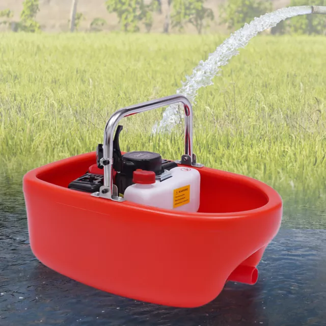410L/min Gas Powered Water Pump 1.5'' Semi-trash 2-Stroke Water Transfer Pump US