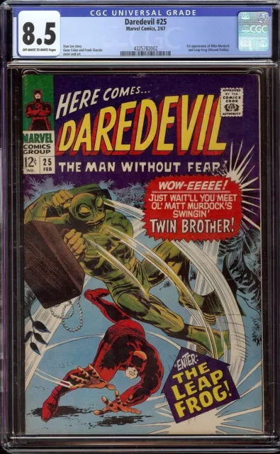 Daredevil # 25 CGC 8.5 OW/W (Marvel, 1967) 1st appearance Mike Murdock