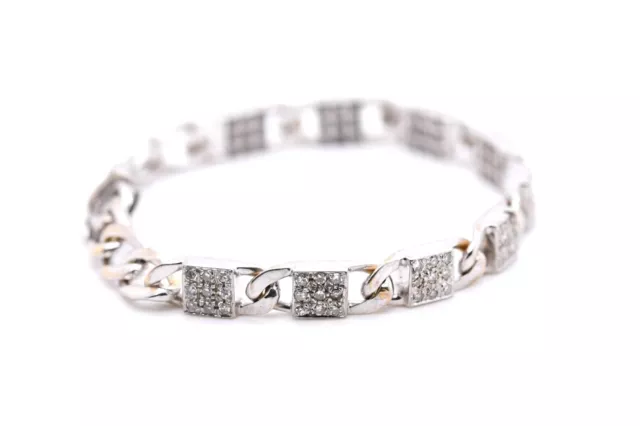 Chaumet Paris Diamant Bracelet Articulé Avec Env. 1,62 CT En 18 Carat Wg , 18 CM 3