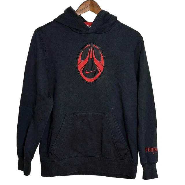 Nike Sweatshirt Size XL (18-20) Black Pullover Shirt Hoodie Pocket Sportswear