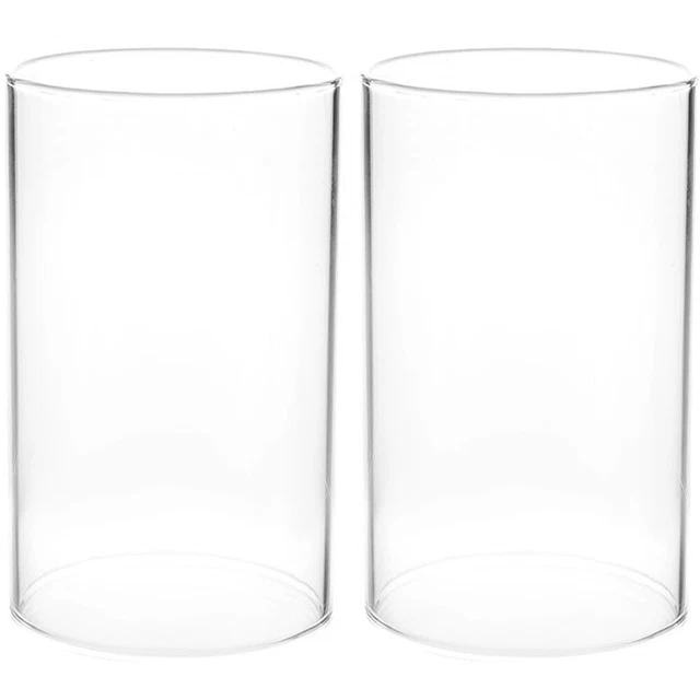 Portacandele In Vetro Cilindrico - 6x20 Cm, Senza Fondo Per Fiamma Libera | Centrotavola Elegante