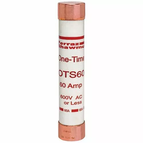 Mersen OTS60 60Amp (60A) OTS 600V One-Time Pack of 1 Fuses